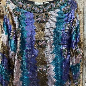 Elegant Sequin Embellished Blouse